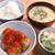 白ねぎたっぷり肉団子とブロッコリーサラダ定食