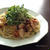 すだち塩で鶏ささみとカイワレのペペロンチーノ