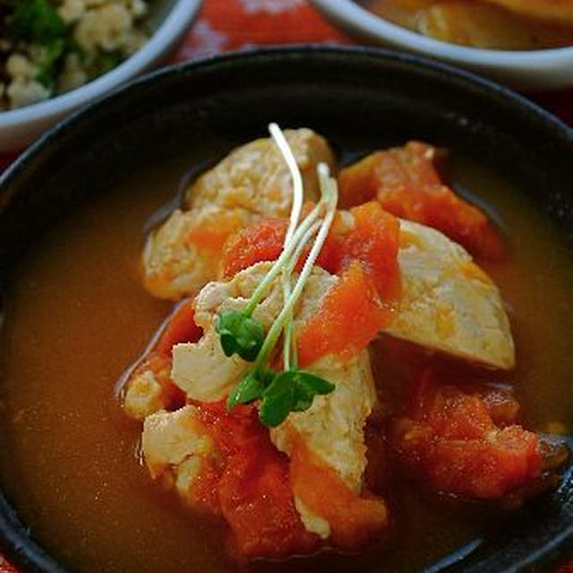 トマトと豆腐のササッと煮