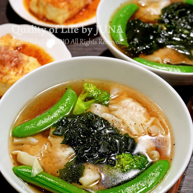 寒すぎてワンタンスープ／七草粥もちゃんと食べてますｗ