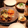 芋焼酎伊佐舞と鶏肉野菜で居酒屋料理