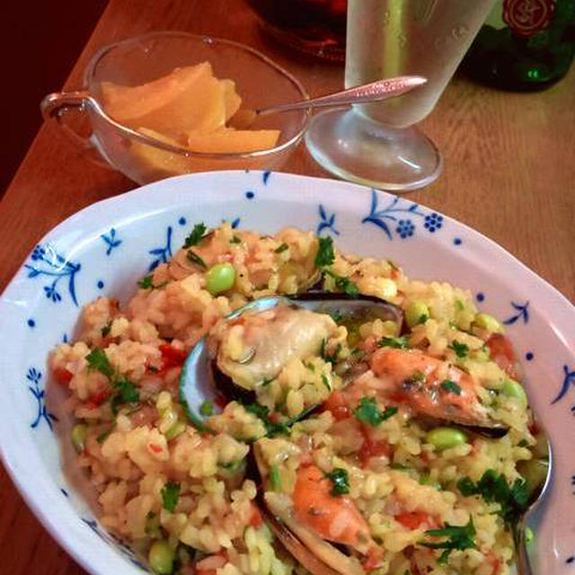 ムール貝のリゾット 美味しい貝とサフランのスープでコトコト By Mayumiたんさん レシピブログ 料理ブログのレシピ満載