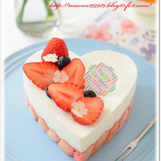 彼氏・彼女へ手作り!ミニ誕生日ケーキ(ヨーグルトムース)