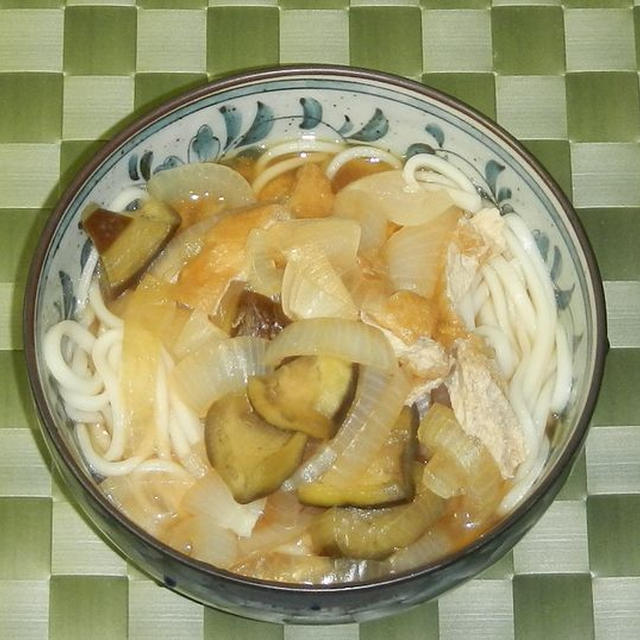 ナスの煮びたしうどん