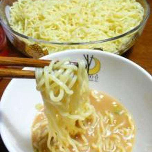 とんこつ味噌スープ☆つけ麺♪