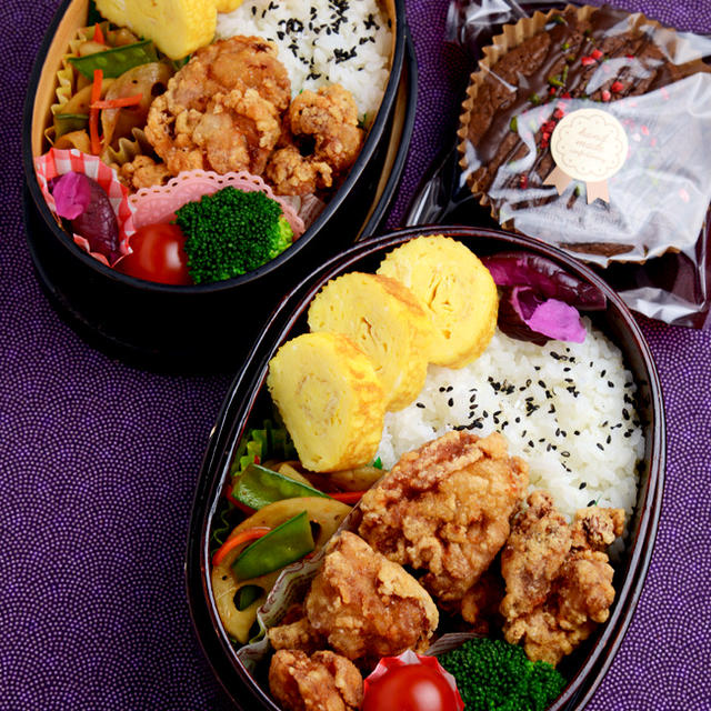 【今日のおべんと】高校生活ラストのお弁当は、The王道「鶏のから揚げ弁当」