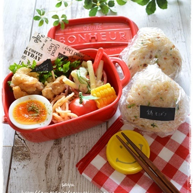 女子高校生の体育祭弁当～おにぎり弁当♪