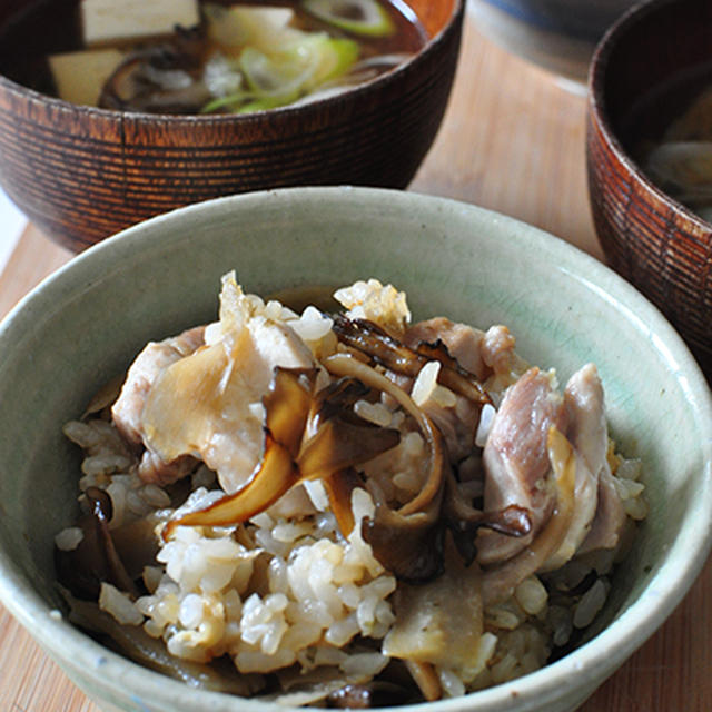 焼きまいたけのまぜごはん