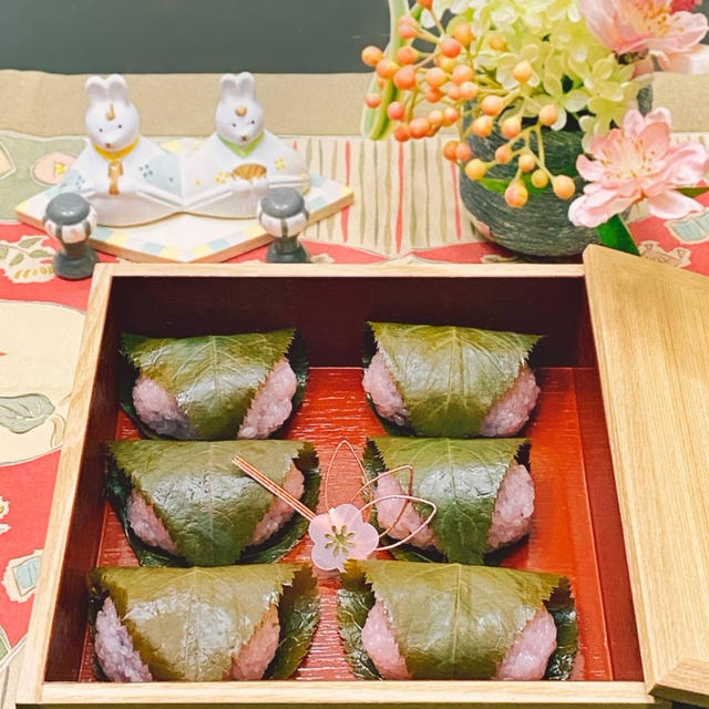 【アメリカのおうちごはん】娘たちのために 桜もち作り