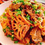 豚肉と蓮根のきんぴら(動画レシピ)/Sauteed Pork and lotus root.