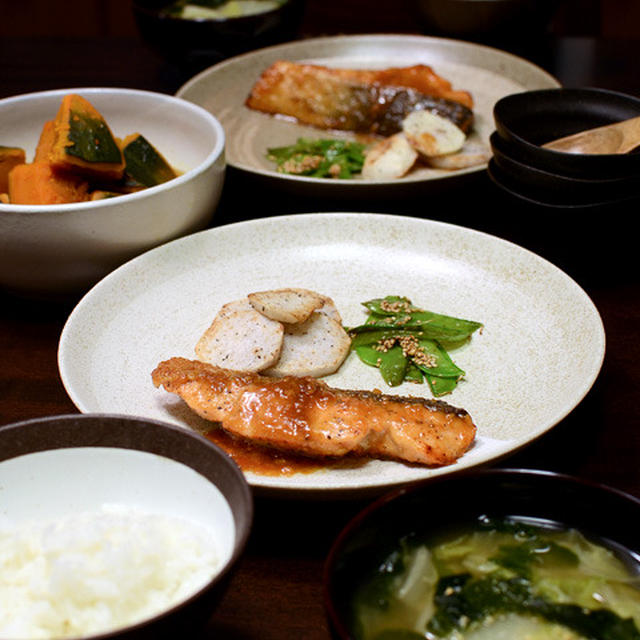 秋鮭のソテー☆みそバターソース