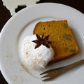 ■　かぼちゃの煮物リメイク　パンプキンシナモンパウンドケーキ（栗入り）