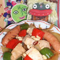 凍り豆腐とピーマンの豆豉炒め＆ピーマンともやしのナムルetc.（お家カフェ）