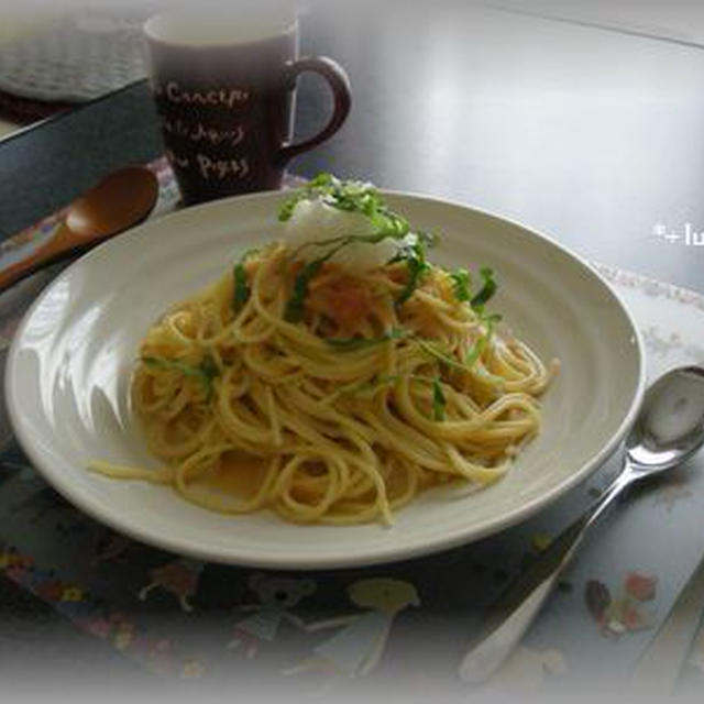 あっさり和風たらこスパゲッティ
