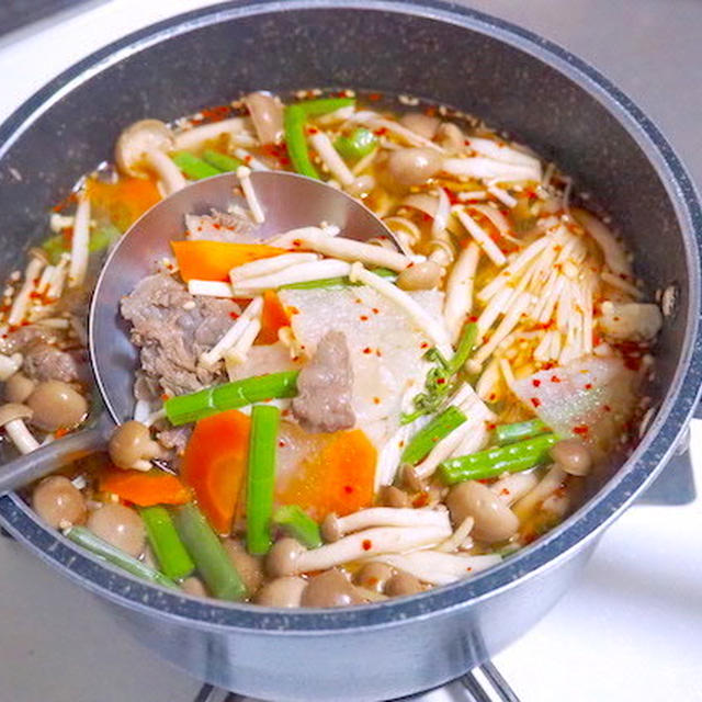 大好評のユッケジャンスープ