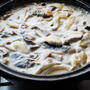 秋鮭とキノコのクリーム煮