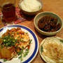 豚キムチと豆腐