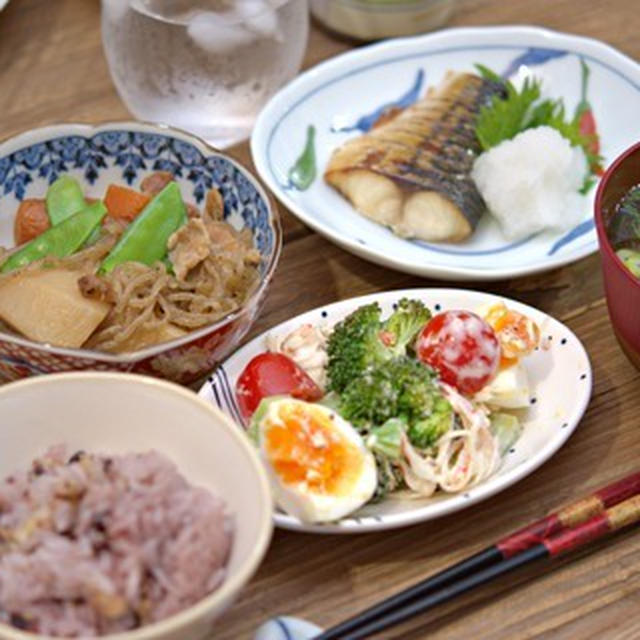 和定食の夕飯。
