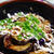 揚げ茄子のお好み焼き風