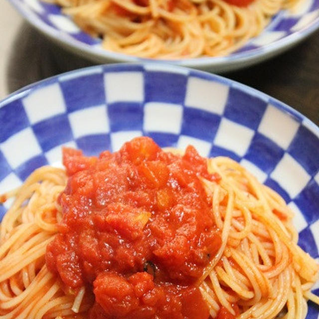 5月4日　　辛い トマトの パスタ