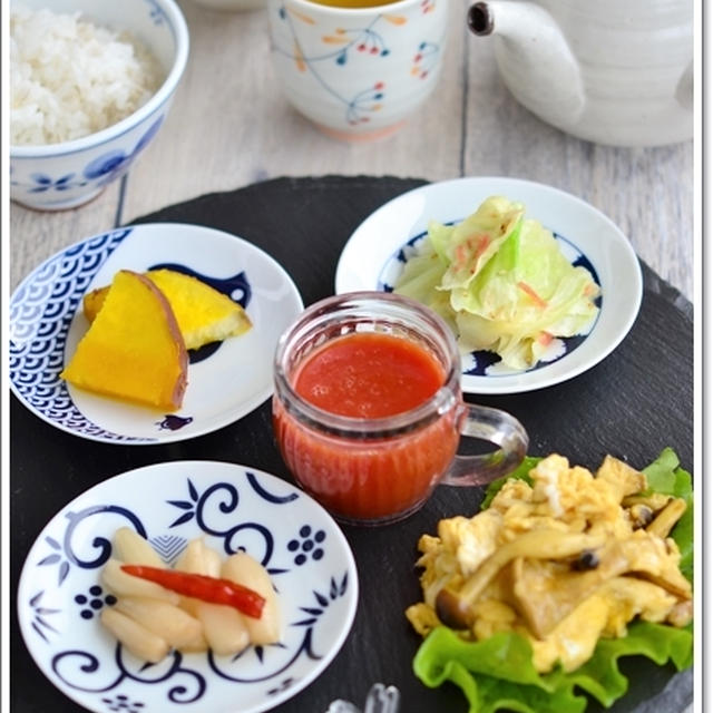 ワンプレートの朝ごはん