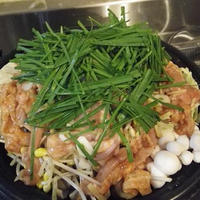 浅漬けの素で和風もつ鍋