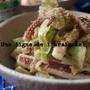 ナイス副菜*いかとキャベツのにんにく味噌和え。