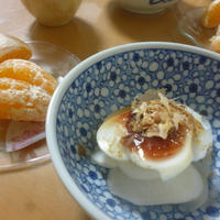 かぶの梅ドレッシングサラダで朝ごはん