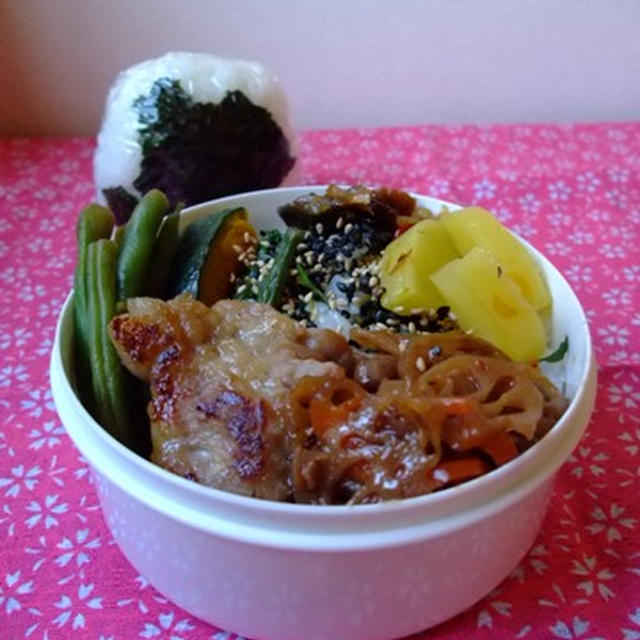 豚の一夜漬けお弁当。