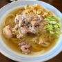 朝ごはんに親鳥ネギうどん