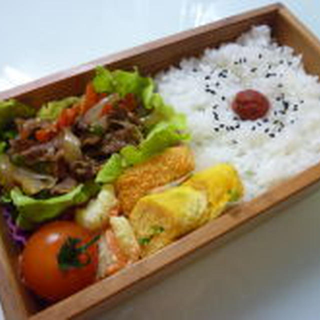 12月26日　牛野菜のオイソース炒め弁当