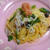 菜の花としらすの春パスタ作りました！