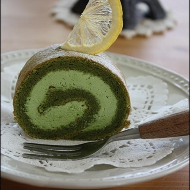 ＋＋抹茶のロールケーキ＋＋