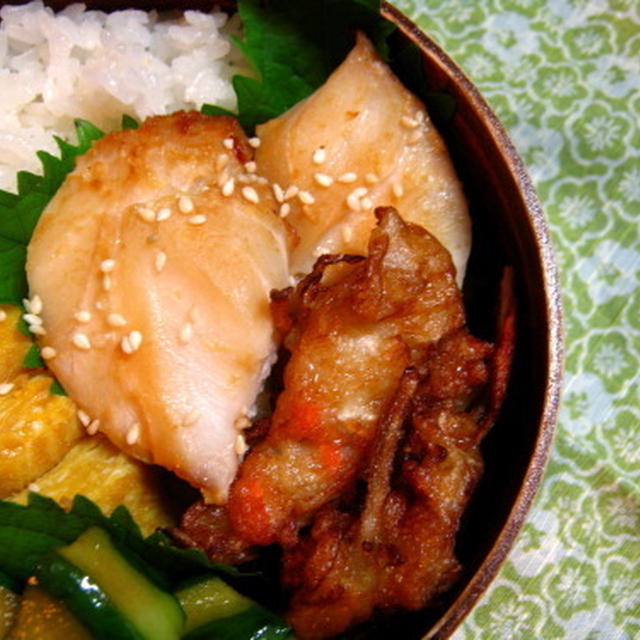 タラの味噌漬け焼弁当