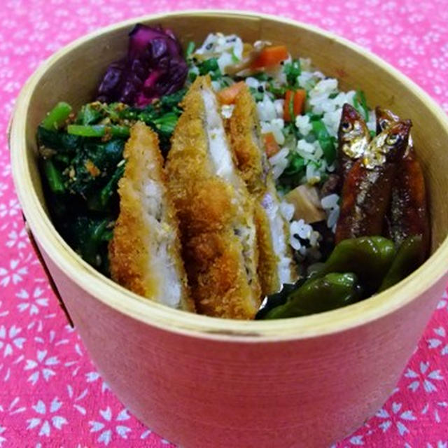 白身魚のフライお弁当。