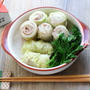豚と白菜のくるくる巻きと、かき醤油について