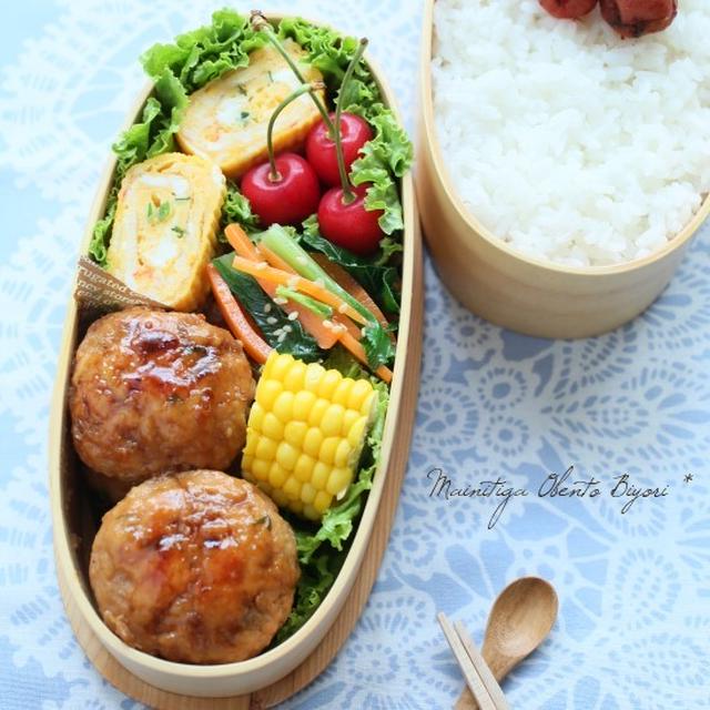 夏☆鶏つくねのお弁当♪