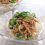 【トマトとオクラのぶっかけ素麺】さあ、冷蔵庫に残っていた素麺の最後のアレンジです♪