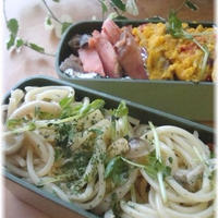 お弁当に☆早ゆで3分スパゲティミニdeペペロンチーニ♪