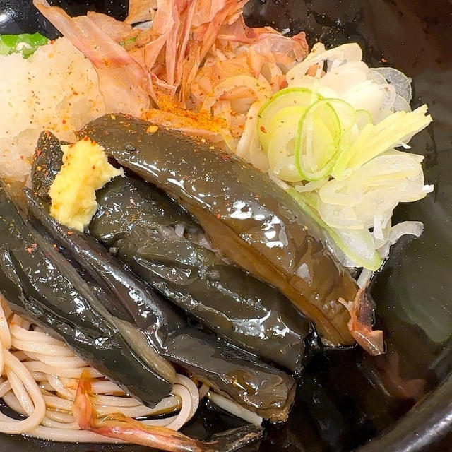 立ち蕎麦行脚「小諸そば新南口店の揚げ茄子おろし」