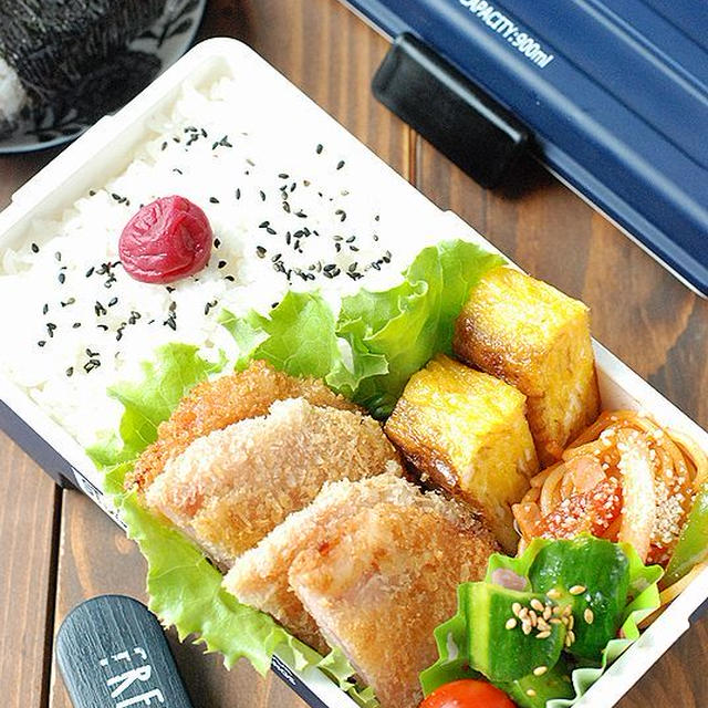 【男子高校生】ハムカツ弁当