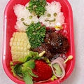 健康法師の　幼稚園のお弁当　お手軽うさぎちゃん弁当