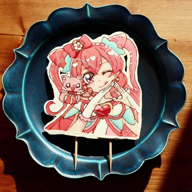 デリシャスパーティプリキュアのチョコプレート。