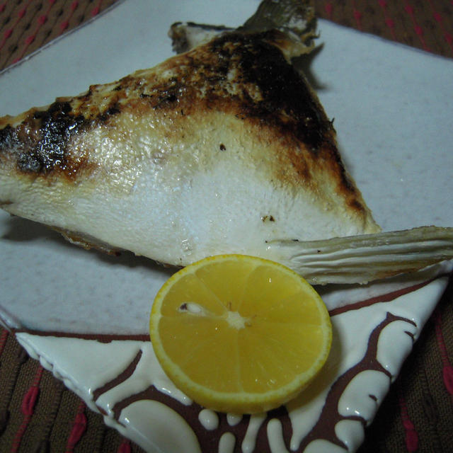 ブリかまの塩焼き