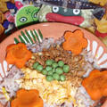 ヤンニョム風味の秋刀魚そぼろご飯＆茄子のコチュナムル（お家カフェ）