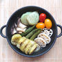 トースターで簡単野菜づくしの豪華アヒージョ（なす、レンコン、オクラ、ミニトマト、にんにく、エリン