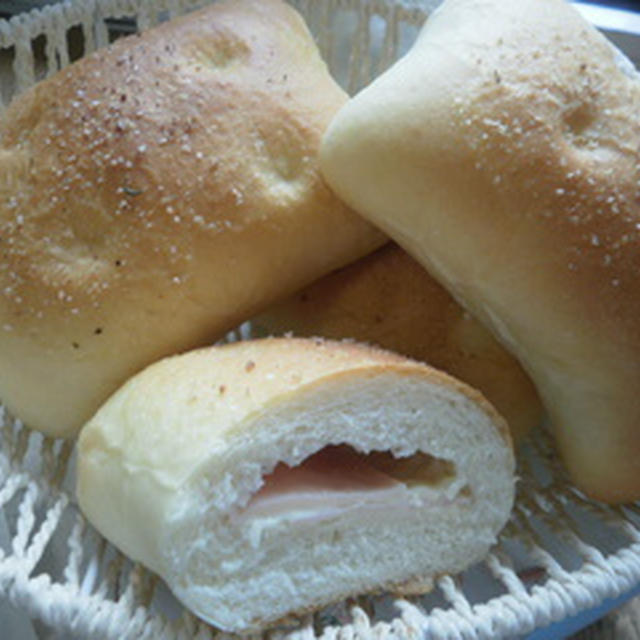 フォカッチャ風ハム＆チーズパン