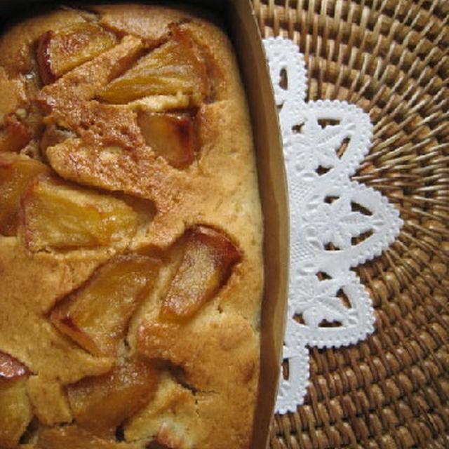 バナナとりんごのパウンドケーキ