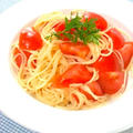 塩とオイルだけ〜が美味しい！濃厚トマトのシンプルスパゲティ。 by akkiさん