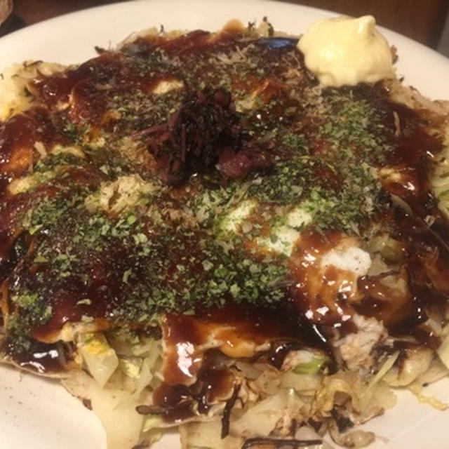 学芸大学 のりこ家の尾道のお好み焼きがめちゃうま